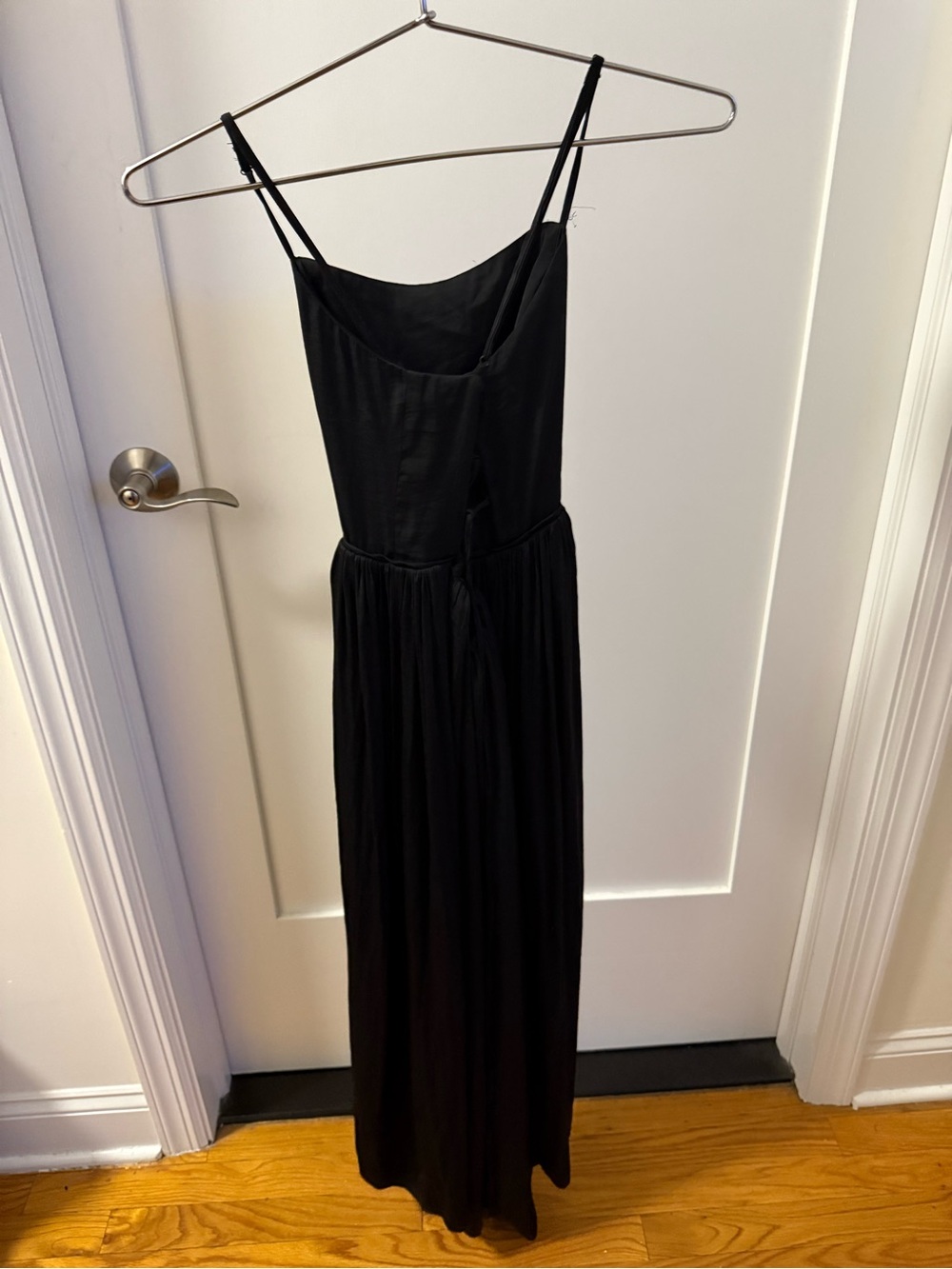 Black Spaghetti-Strap Maxi Dress